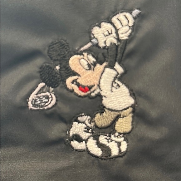 NWT Walt Disney World Golf Links Tech Mickey Embroidered Black Windbreaker Vest - Picture 10 of 13